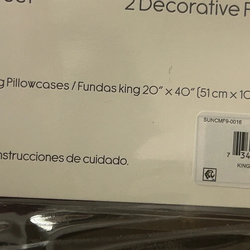 Shawna King Sheet Set Soothing Periwinkle Gray 4 Piece New (Out of Box NEW)